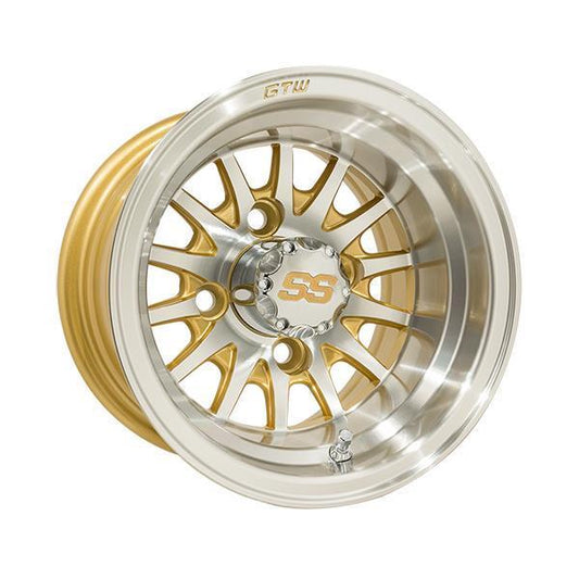 GTW Medusa 10x7 Machined Gold Wheel