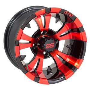 GTW Vampire 14x7 Black/Red Wheel