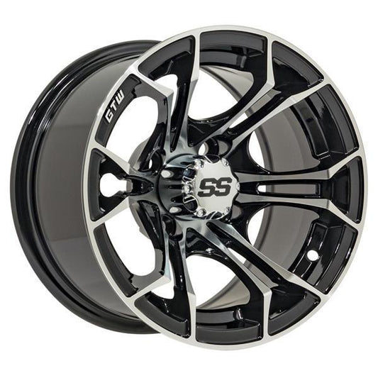 WHEEL, 12X7 SPYDER, ET-.25 MFB W/SS CAP