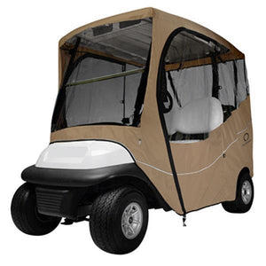 Travel golf car enclosure, short roof, two-person car, Light