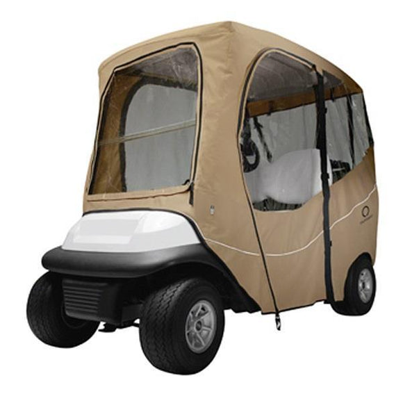 Deluxe golf car enclosure, short roof, two-person car, Light
