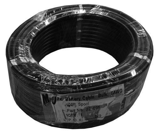 6AWG Battery Cable, 100 ft. Spool