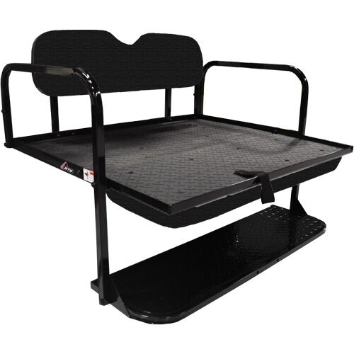 GTW MACH REAR FLIP SEAT EZGO RXV, BLACK CUSHIONS
