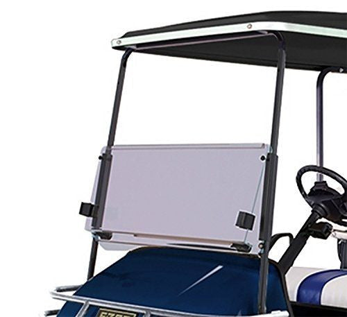 Clear Club Car DS Impact-Resistant Folding Windshield (Years 2000-Up)