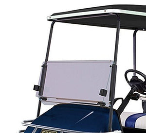 Tinted Club Car Precedent / Onward / Tempo 1/4&Prime; Fold-Down Windshield with Vents (Years 2004-Up)